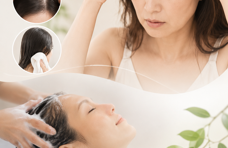 毎日シャンプーしてるのに、抜け毛が増える理由| 町田のヘアサロンなら薄毛、抜け毛に特化する&Happily