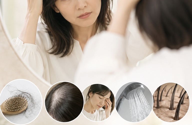 最近、抜け毛が増えた人に共通すること❘町田のヘアサロンなら薄毛ケアに特化した＆Happily