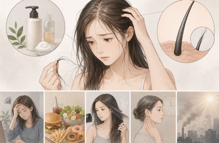 アミノ酸シャンプーを使っているのに、髪が細くなる理由 |町田のヘアサロンなら頭皮ケア、シャンプーに特化した＆Happily