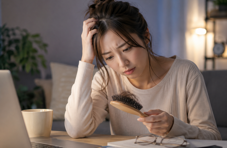 自律神経の乱れと抜け毛の関係とは？町田のヘアサロンなら頭皮ケアに特化した＆Happily