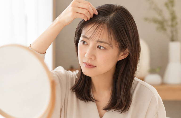前髪が薄くなった気がする…女性に多い原因とは？｜町田のヘアサロンなら頭皮ケアに特化した＆Happily